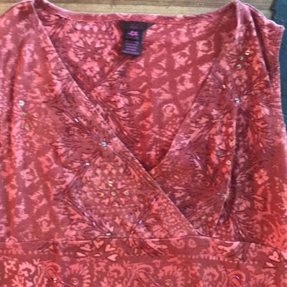 A|C Womens Size Small Pattern Tank Top - Picture 4 of 8